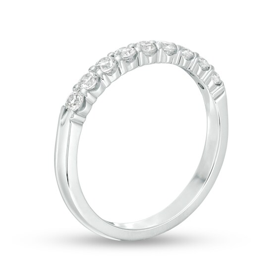1/3 CT. T.w. Certified Diamond Nine Stone Wedding Band in Platinum (G/Vs2)
