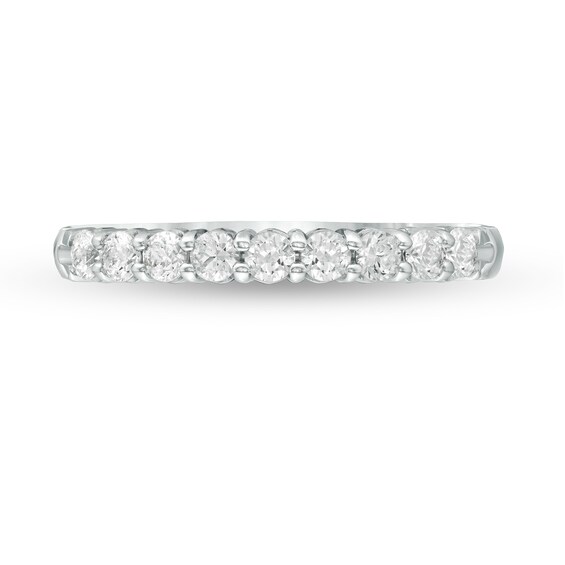 1/3 CT. T.w. Certified Diamond Nine Stone Wedding Band in Platinum (G/Vs2)