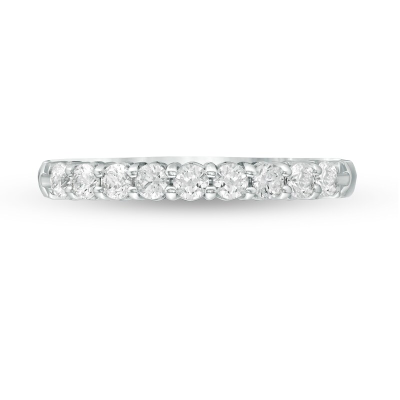 1/3 CT. T.W. Certified Diamond Nine Stone Wedding Band in Platinum (G/VS2)