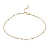 Thumbnail Image 0 of 1.7mm Diamond-Cut Singapore Chain Anklet in Solid 14K Gold - 10"