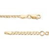Thumbnail Image 3 of 2.7mm Curb Chain Anklet in Solid 14K Gold - 10&quot;