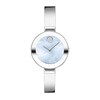 Thumbnail Image 1 of Ladies' Movado Bold® Crystal Bangle Watch with Transparent Mother-of Pearl Dial (Model: 3600629)