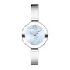 Thumbnail Image 0 of Ladies' Movado Bold® Crystal Bangle Watch with Transparent Mother-of Pearl Dial (Model: 3600629)