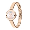 Thumbnail Image 2 of Ladies' Movado Bold®Crystal Rose-Tone Bangle Watch with Transparent Mother-of Pearl Dial (Model: 3600628)