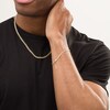 Thumbnail Image 2 of Made in Italy 4.4mm Curb Chain Necklace and Bracelet Set in Hollow 10K Gold - 22"