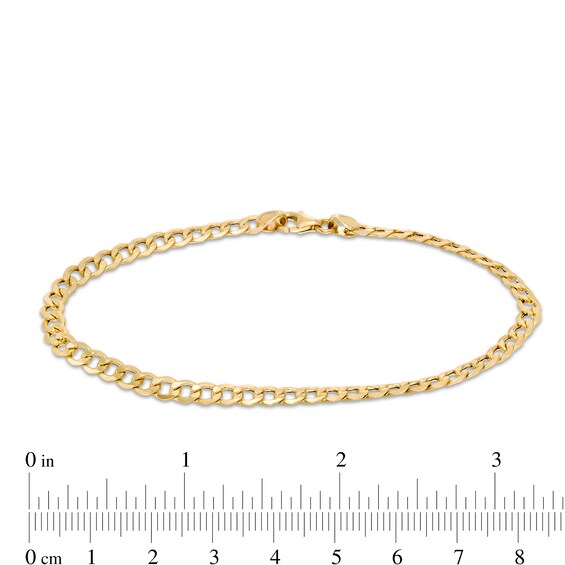 Made in Italy Men's 4.4mm Curb Chain Necklace and Bracelet Set in Hollow 10K Gold - 22"