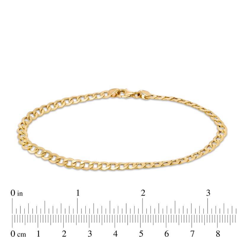 Main Image 3 of Made in Italy 4.4mm Curb Chain Necklace and Bracelet Set in Hollow 10K Gold - 22"