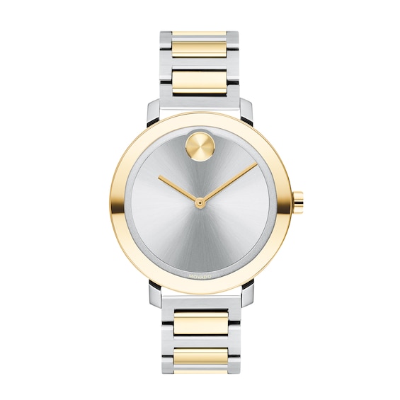 Ladies' Movado BoldÂ®Two-Tone Watch with Silver-Tone Dial (Model: 3600651)