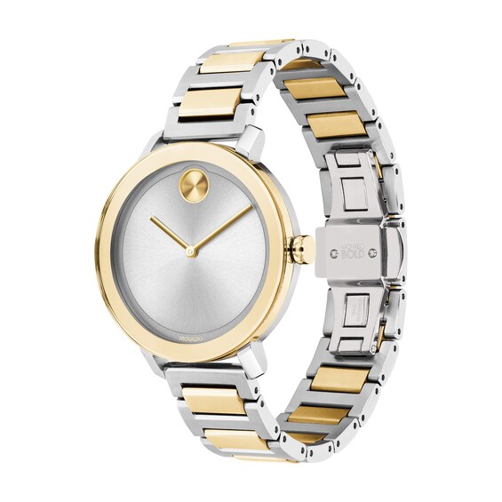 Ladies' Movado BoldÂ®Two-Tone Watch with Silver-Tone Dial (Model: 3600651)