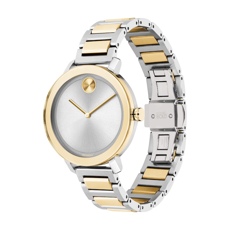 Ladies' Movado Bold®Two-Tone Watch with Silver-Tone Dial (Model: 3600651)
