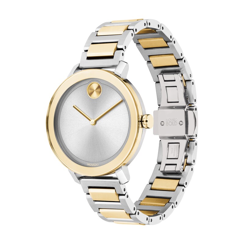 Main Image 3 of Ladies' Movado Bold®Two-Tone Watch with Silver-Tone Dial (Model: 3600651)