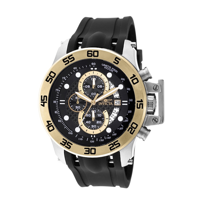 Main Image 1 of Men's Invicta I-Force Chronograph Gold-Tone Strap Watch with Black Dial (Model: 19253)
