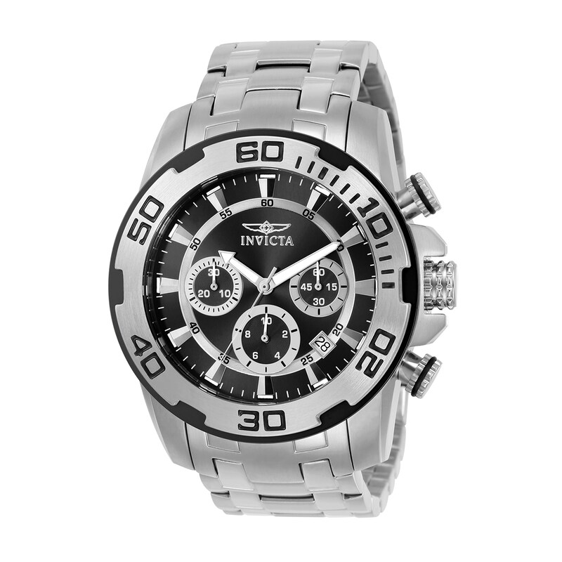 Men's Invicta Pro Diver Scuba Chronograph Watch with Black Dial (Model: 22318)