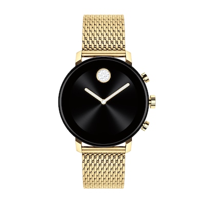 Ladies Movado Bold Connect 2 0 Crystal Gold Tone Smart Watch