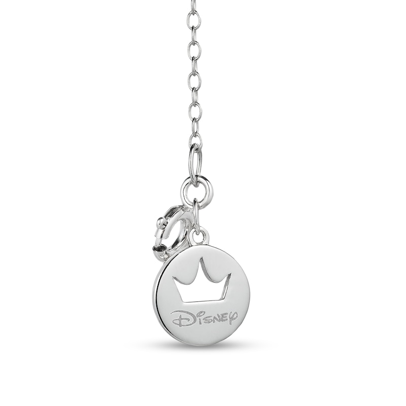 Main Image 2 of Enchanted Disney Cinderella 1/6 CT. T.W. Diamond Carriage Pendant in Sterling Silver - 24"