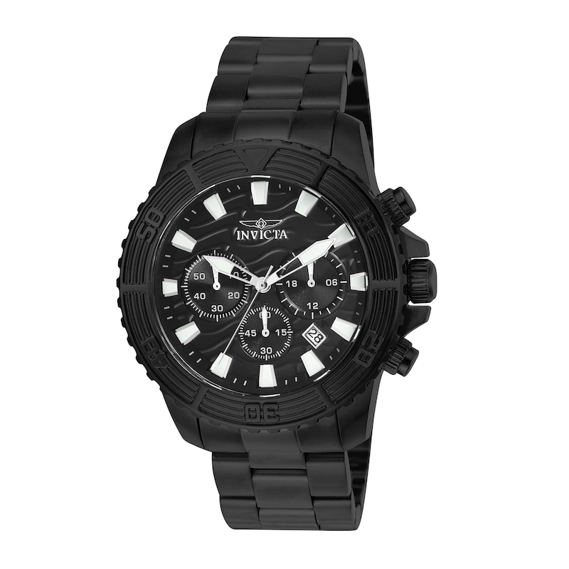 Main Image 1 of Men's Invicta Pro Diver Chronograph Black IP Strap Watch (Model: 24005)