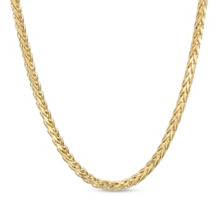 4.1mm Hollow Franco Chain Necklace in 10K Gold - 22"