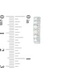 Thumbnail Image 3 of Lab-Created Opal and White Sapphire Double Row Hoop Earrings in Sterling Silver