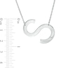 Thumbnail Image 1 of Diamond Accent Uppercase Initial Necklace in Sterling Silver (1 Line)
