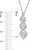 Thumbnail Image 3 of 1/4 CT. T.W. Composite Diamond Spiral Twist Pendant in Sterling Silver