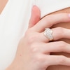 Thumbnail Image 2 of 2 CT. T.W. Diamond Multi-Row Bypass Ring in 10K Gold