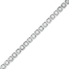Thumbnail Image 1 of 1 CT. T.W. Diamond Cushion Frame Tennis Bracelet in 10K White Gold
