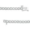 Thumbnail Image 3 of 1 CT. T.W. Diamond Cushion Frame Tennis Bracelet in 10K White Gold