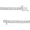 Thumbnail Image 2 of 1 CT. T.W. Diamond Cushion Frame Tennis Bracelet in 10K White Gold