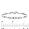 Thumbnail Image 4 of 1 CT. T.W. Diamond Cushion Frame Tennis Bracelet in 10K White Gold