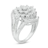 1 CT. T.W. Composite Diamond Bypass Ring in Sterling Silver