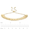 Thumbnail Image 3 of Diamond-Cut Ribbed Bolo Bracelet in Hollow 10K Gold - 10.5"