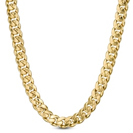 Made in Italy Men's 6.2mm Curb Chain Necklace in 10K Gold - 22&quot;
