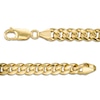 Thumbnail Image 2 of Made in Italy Men's 6.2mm Curb Chain Necklace in 10K Gold - 22"