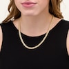 Thumbnail Image 1 of Italian Gold 6.2mm Cuban Curb Chain Necklace in Hollow 10K Gold - 20"