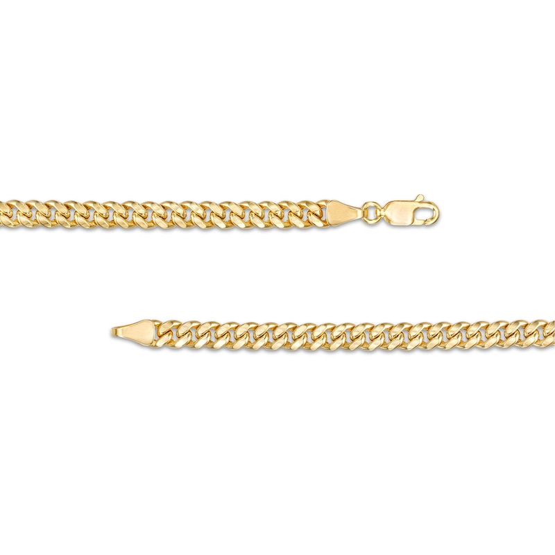 Italian Gold 4.5mm Cuban Curb Chain Necklace in Hollow 10K Gold - 22"