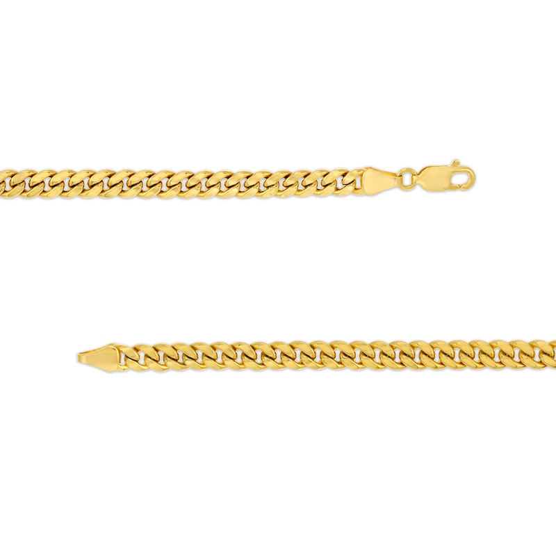 Italian Gold 4.5mm Cuban Curb Chain Necklace in Hollow 10K Gold - 22"