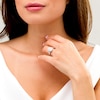 Thumbnail Image 2 of 1-1/4 CT. T.W. Composite Diamond Cushion Frame Split Shank Engagement Ring in 14K White Gold