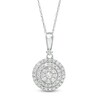 Thumbnail Image 1 of 1/2 CT. T.W. Composite Diamond Double Frame Pendant in 10K White Gold