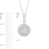 Thumbnail Image 3 of 1/2 CT. T.W. Composite Diamond Double Frame Pendant in 10K White Gold