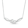 Thumbnail Image 0 of 1/5 CT. T.W. Diamond Twist Necklace in Sterling Silver