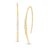 Thumbnail Image 1 of 1/2 CT. T.W. Graduated Diamond Threader Earrings in 10K Gold