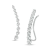 3/4 CT. T.W. Journey Diamond Crawler Earrings in 10K White Gold