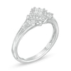 Thumbnail Image 2 of Cherished Promise Collection™ 1/4 CT. T.W. Quad Princess-Cut Diamond Vintage-Style Promise Ring in 10K White Gold
