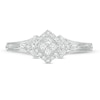 Thumbnail Image 3 of Cherished Promise Collection™ 1/4 CT. T.W. Quad Princess-Cut Diamond Vintage-Style Promise Ring in 10K White Gold