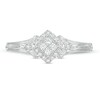 Thumbnail Image 4 of Cherished Promise Collection™ 1/4 CT. T.W. Quad Princess-Cut Diamond Vintage-Style Promise Ring in 10K White Gold