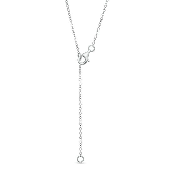 1/2 CT. T.w. Diamond Crescent Moon Necklace in 10K White Gold
