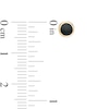 Thumbnail Image 2 of Black Enamel Disc Stud Earrings in 14K Gold
