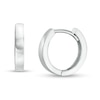 Thumbnail Image 1 of 11.0mm Square Tube Huggie Hoop Earrings in 14K White Gold
