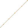 Thumbnail Image 1 of 2.0mm Diamond-Cut Bead Station Bracelet in 14K Gold - 7.5"