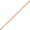 Thumbnail Image 1 of Child's Heart Stampato ID Bracelet in 14K Rose Gold - 6.0"